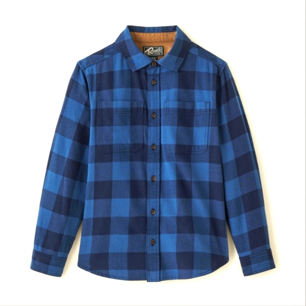 Roots Park Plaid shirt BNWT youth XL